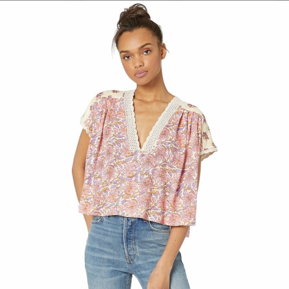 Free People Leilani Print Top - Picture 6 of 8